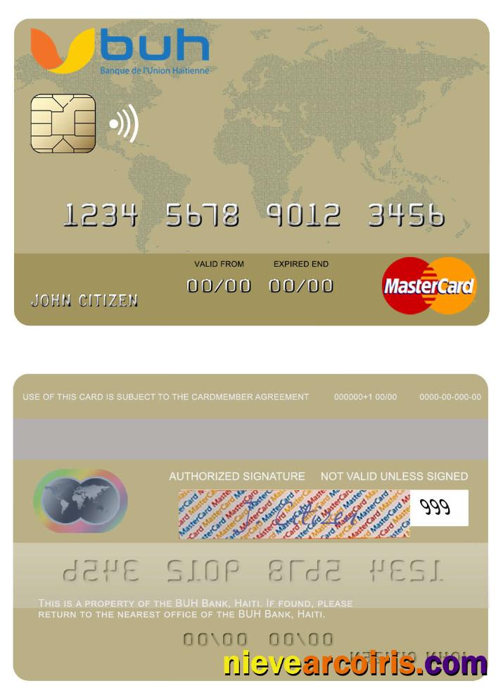 Haiti BUH Bank mastercard